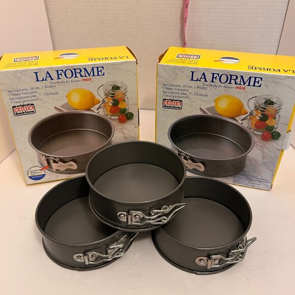 🍰 Kaiser La Forme Springform Pan Set (6) | 4 Mini + 2 Large | Made in Germany | - Picture 1 of 7